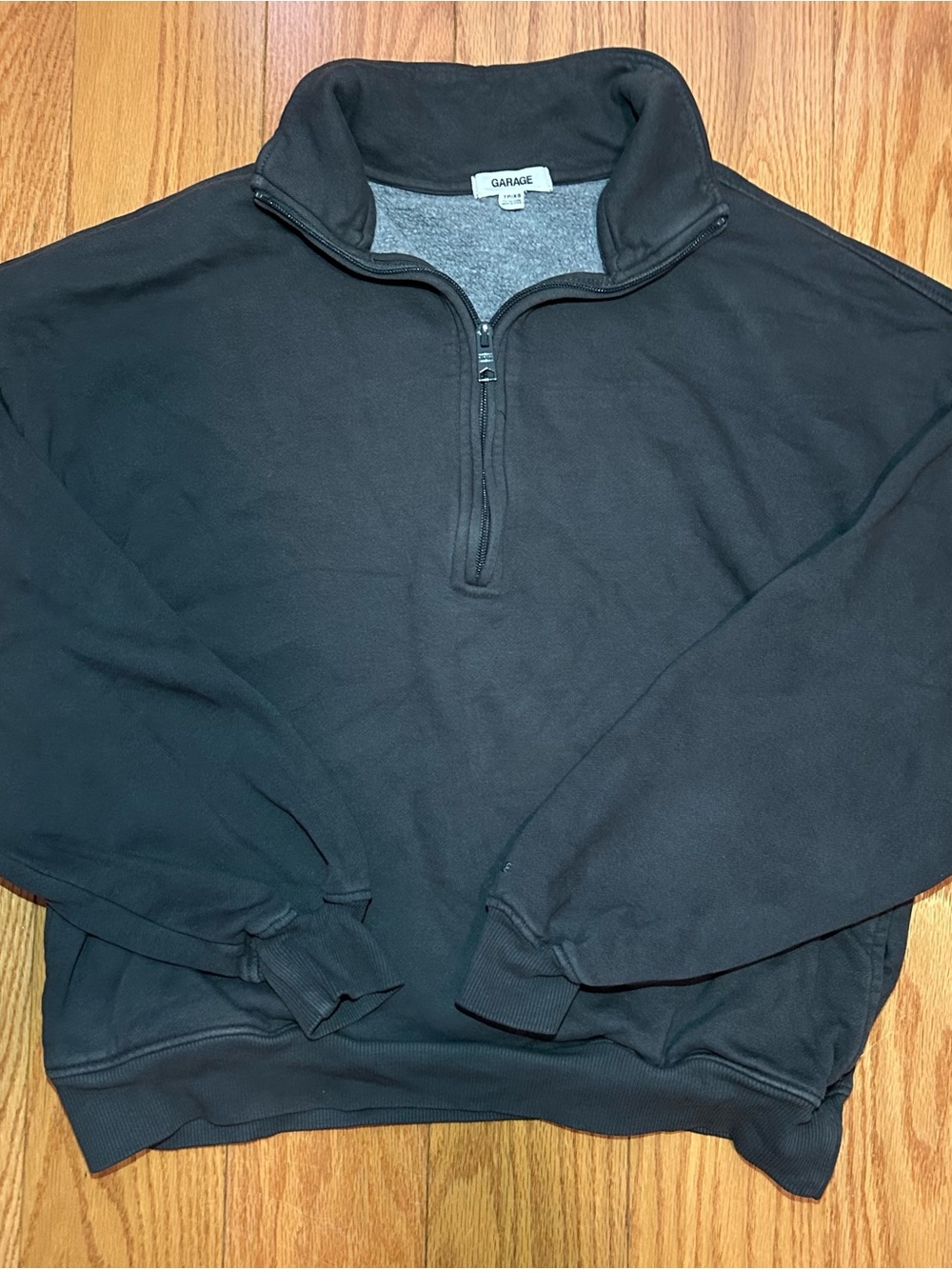 Garage Black Quarter-Zip Sweater